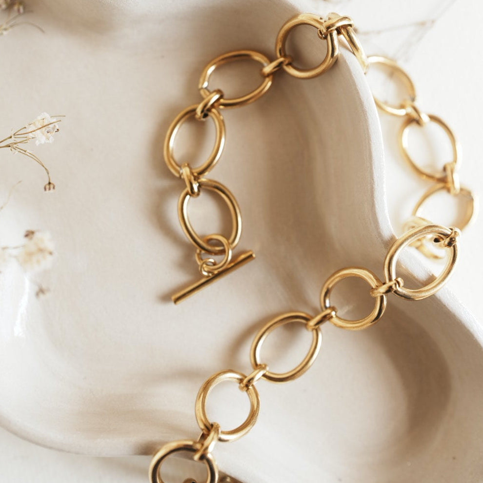 FIORELLA
- acero inoxidable 316L oro 18K waterproof